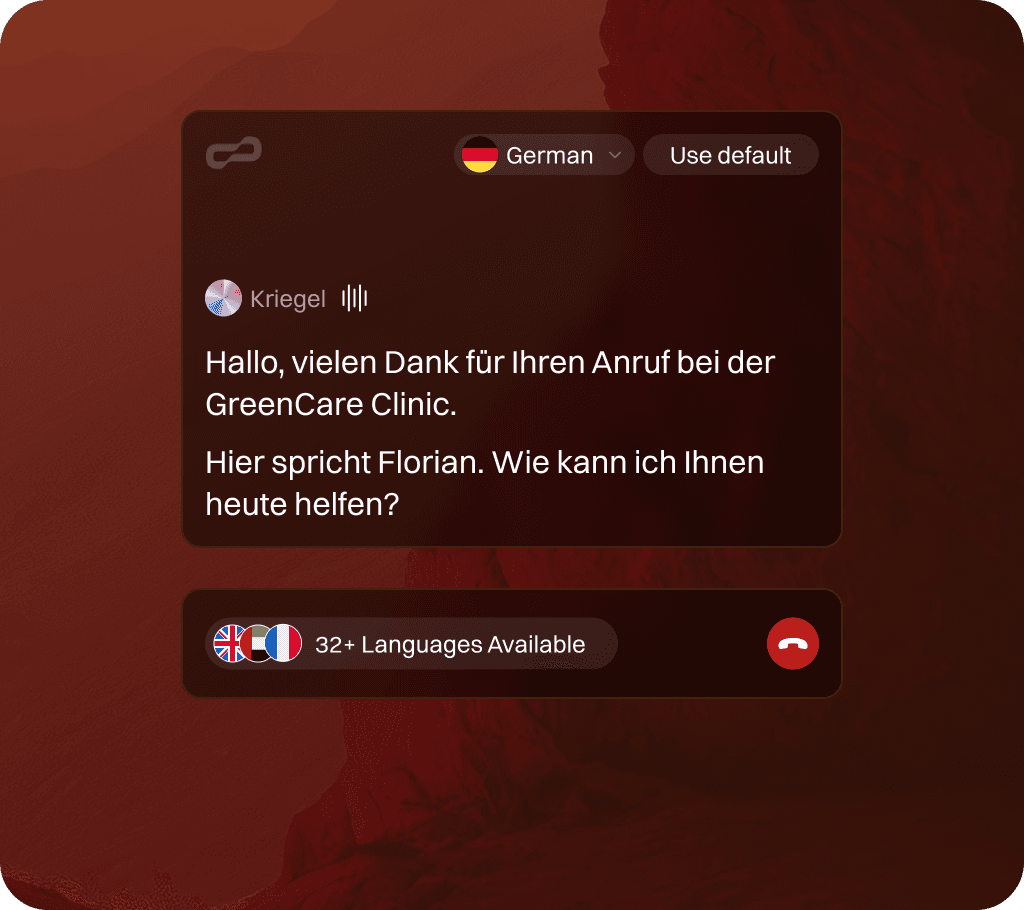 Multilingual and intelligence call UI