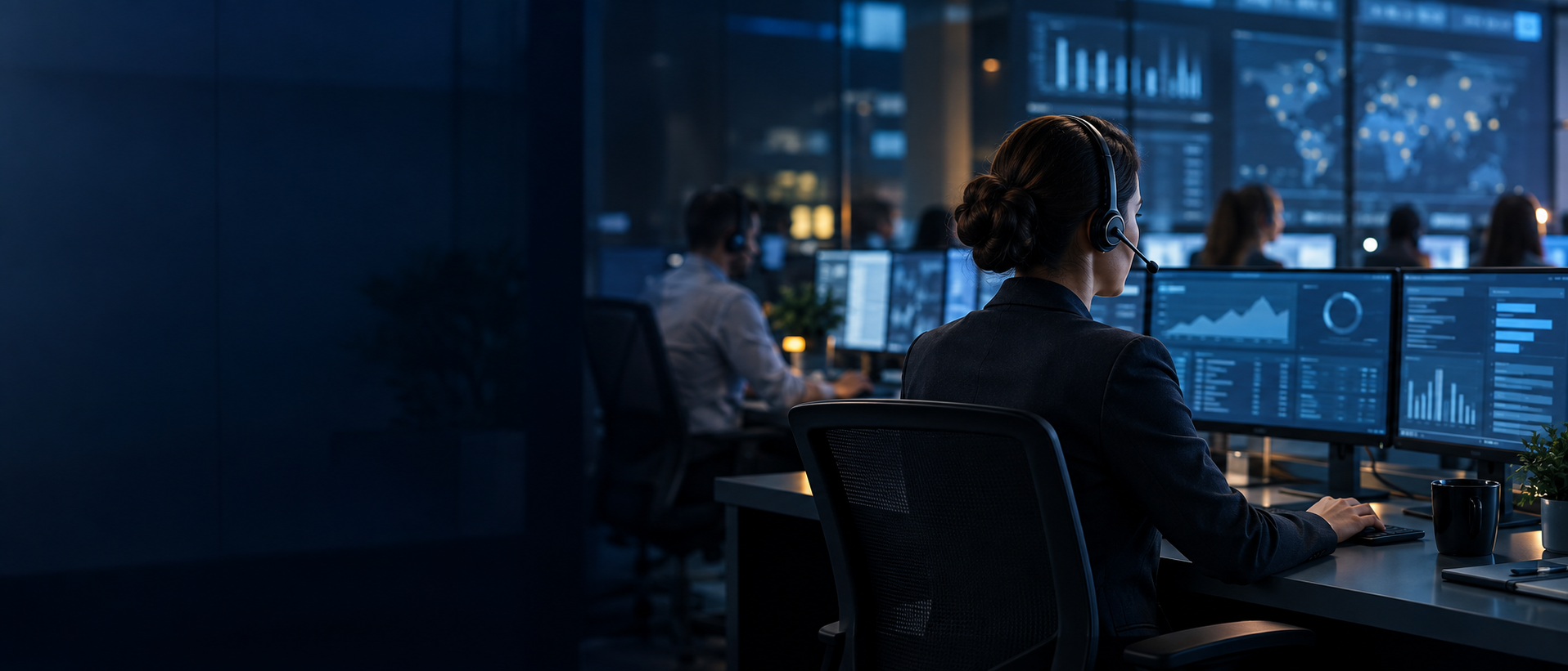 Contact-center operator monitoring campaign performance